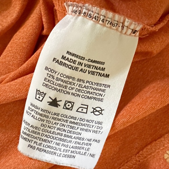 Men’s Nike Golf Dri-Fit Polo Short Sleeve Shirt Size XXL Orange EUC - Picture 6 of 6